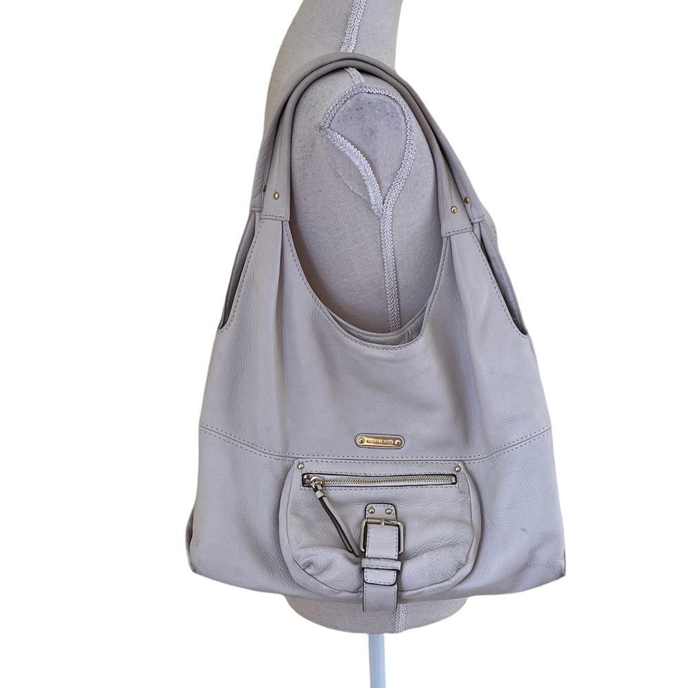 MICHAEL Michael Kors Cream Pebbled Leather Hobo Style Bag